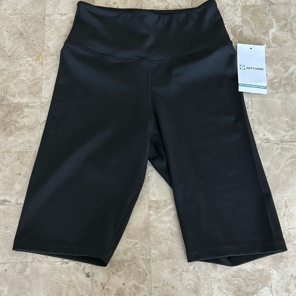 July’s Song Athletic Bike /Cycling‎ Shorts NWT color Black Size S - Picture 1 of 7